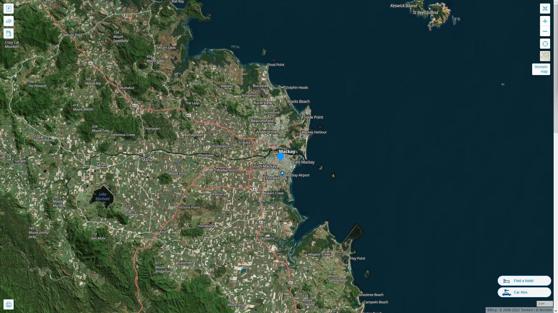 Mackay Map Australia